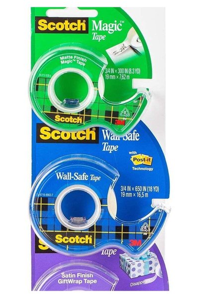 Generic Scotch Tapes Promo Pack - Magic Tape, Wall-Safe Tape, and Gift-Wrap T...