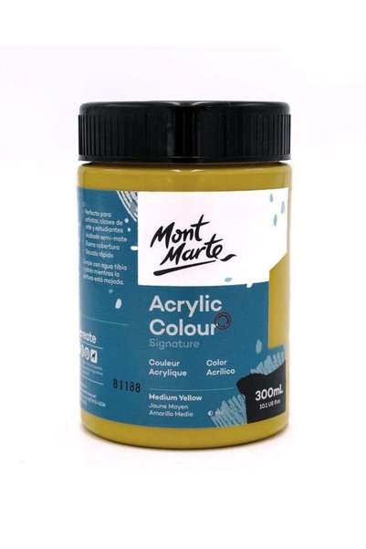 Generic Signature Acrylic Colour 300ml Content Medium Yellow
