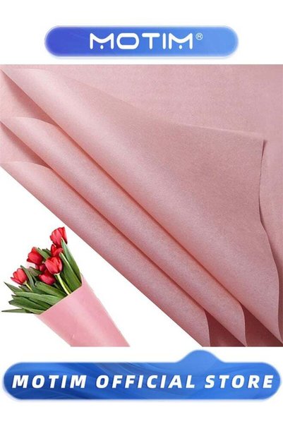 Generic 50*35cm 100 Sheets Rose Pink Tissue Paper for Packaging for Weddings ...