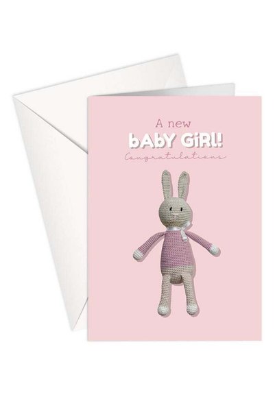 Generic New Baby Girl Greeting Card - Congratulation
