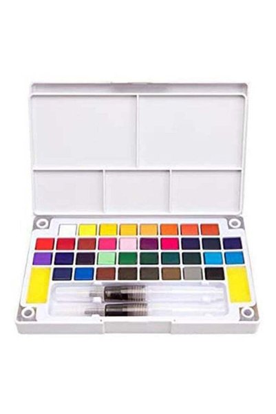 Generic 36-Piece Solid Watercolour Set Multicolour