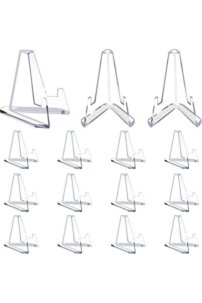 Generic 15 Pack Card Display Stands, Acrylic Card Display Clear Mini Card Sta...