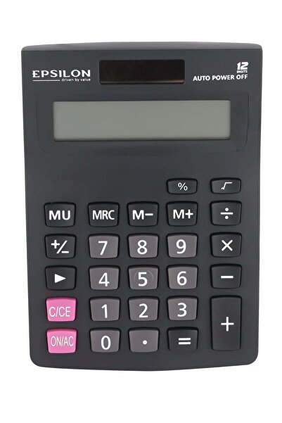 Generic Epsilon 12 Digit Desktop Calculator- EPSCL165, Includes Percent Funct...