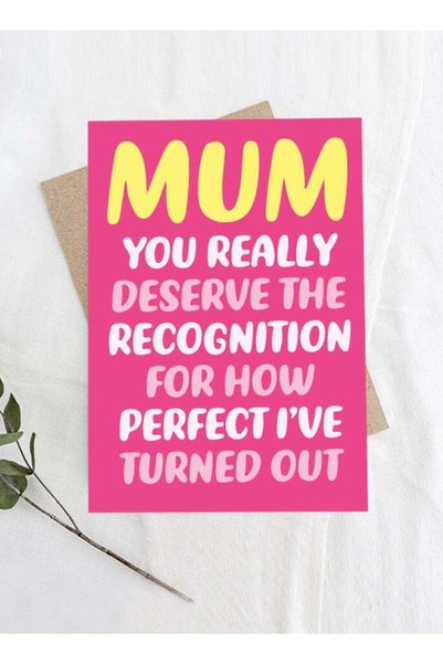 Generic Mum’s Perfect Child Greeting Card – Funny & Heartfelt Card for Mother...