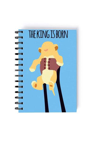 Generic The Lion King Classic Logo Printed Spiral A5 Notebook Orange/Beige