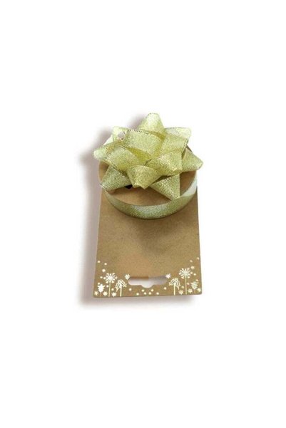 Generic Christmas Gift Ribbon 2 Meter Gold Colour