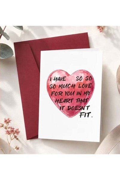 Generic I Love You So Much” Greeting Card with Envelope, Funny & Cute Love Ca...