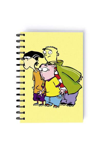 Generic Ed Edd And Eddie Cartoon Printed Spiral A5 Notebook Orange/Red/Purple