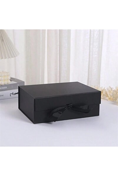 Generic KANDiD Black Ribbon Gift Box Magnetic Lid Gift Box with Ribbon Gift B...