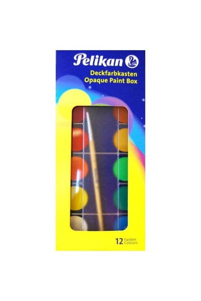 Generic 12-Piece Pelikan Opaque Water Color Paint Box Set with 12 Pieces