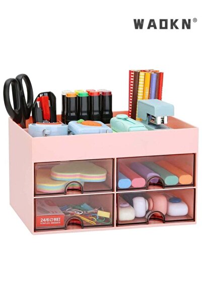 Generic Desk Organizer with Drawer, Office Desktop Organizer Stationary Organ...