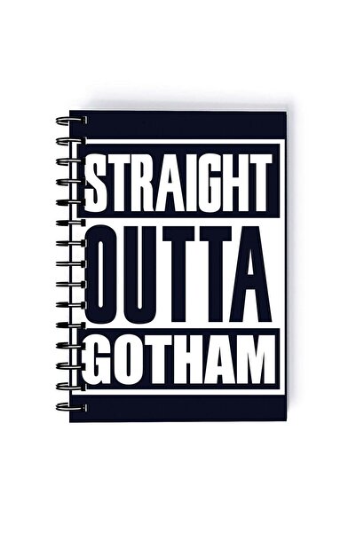 Generic Spiral A5 Notebook Batman Gotham Straight Outta Gotham Dark Knight