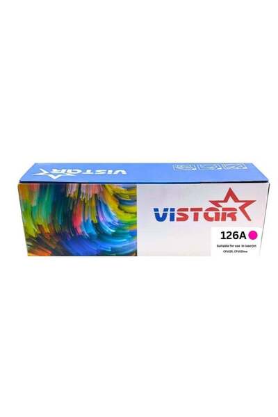 Generic Vistar 126A Compatible Toner Cartridge, CP1025 & CP1025NW, Magenta