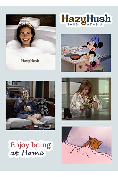 HazyHush ملصقات ثلاثية الأبعاد