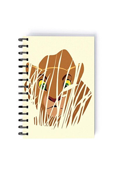 Generic The Lion King Mufasa Printed Spiral A5 Notebook Green/Orange/Black