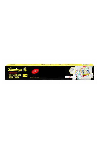 Generic Clear Self Adhesive Book Cover Plastic Roll 45cm x 5m