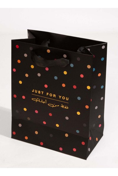 Generic Just for You Medium Black Gift Bag – Elegant Gift Bag for Birthday, A...