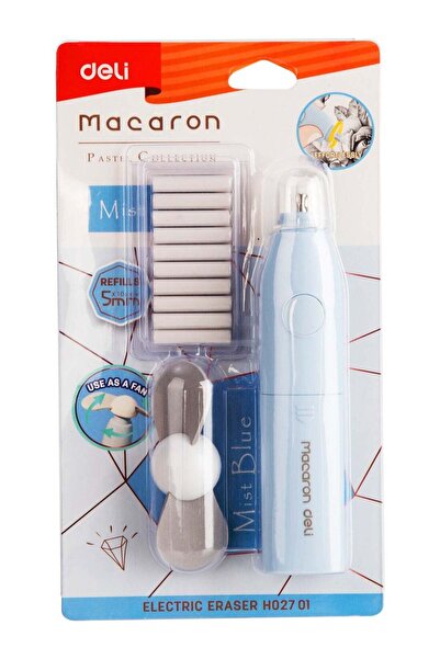 Generic Macaron Electric Eraser With 10 Refills