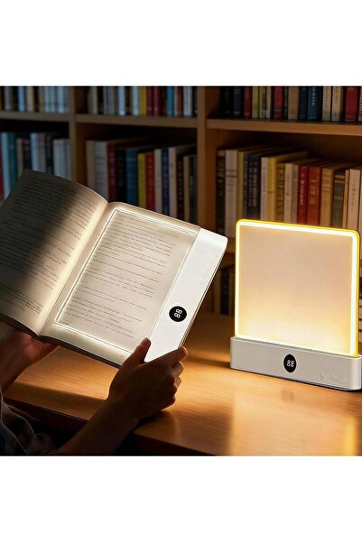 Generic Flat Book Light, Clear LED Book Full Page Light Night Reading Light w...