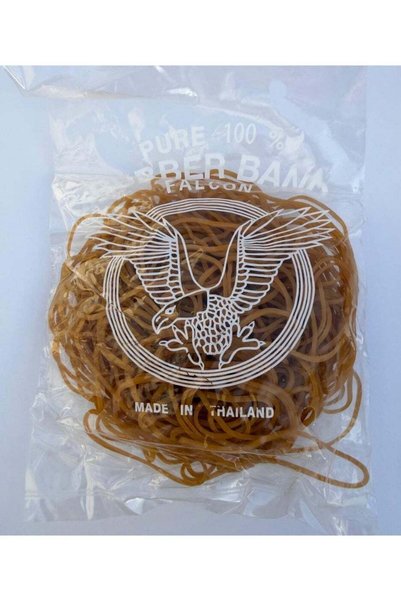 Generic Falcon Rubber Bands. A 90-gram pack contains approximately 130 to 180...