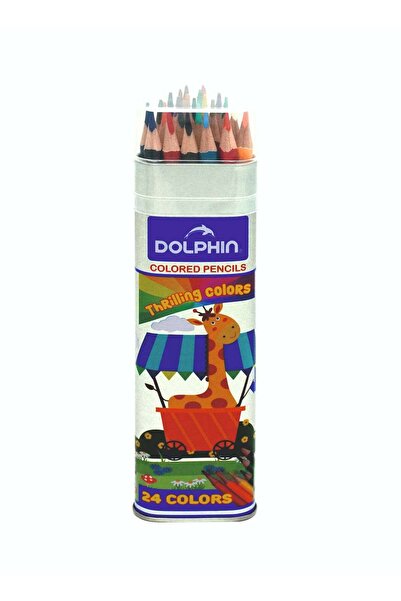 Generic Dolphin Thrilling Color Pencils – 24 Colors, Smooth Coloring with Dur...