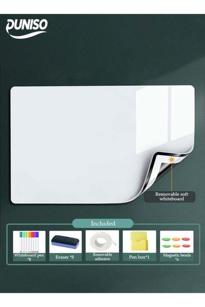 Generic Magnetic White Board，Portable Dry Erase Board，Self Adhesive Whiteboar...