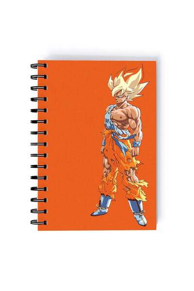 Generic Spiral A5 Notebook Dragon Ball Z Shonen Action Manga Orange Japanese ...