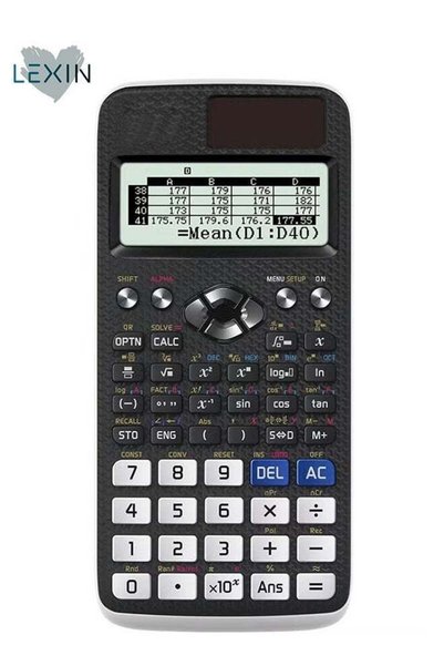 Generic LEXIN Multifunctional Scientific Calculator (Black/White)