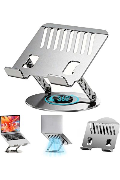 Generic Laptop Stand with 360° Rotating Sturdy Base, Foldable Notebook Comput...