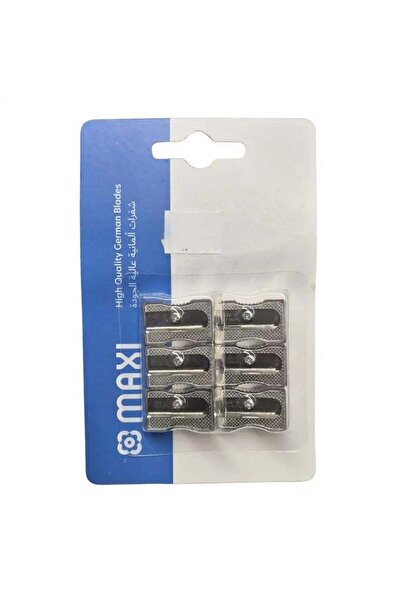 Generic Maxi Metal Pencil Sharpener With High Grade German Blades- 6pcs