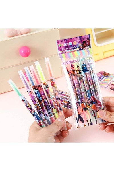 Generic 6 Pcs Kpop Demon Hunters Dual Tip Highlighter Markers for Kids, Cute ...