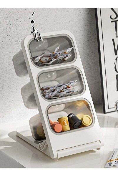 Generic Multi-Use Acrylic Desktop Organizer - Storage Box for Tea Bags, Coffe...