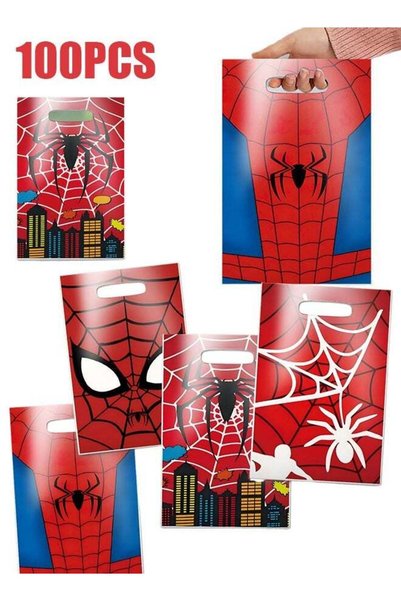 Generic 100 PCS Spider-Man Birthday Party Supplies Cartoon Candy Bag Tote Bag...