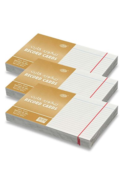 Generic FIS® Ruled Record Cards or Index Cards, Size:8"x5" Inches (203x127mm)...