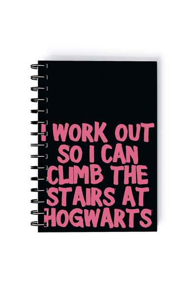 Generic Spiral A5 Notebook Harry Potter Workout so I can Climb Quote Movies C...