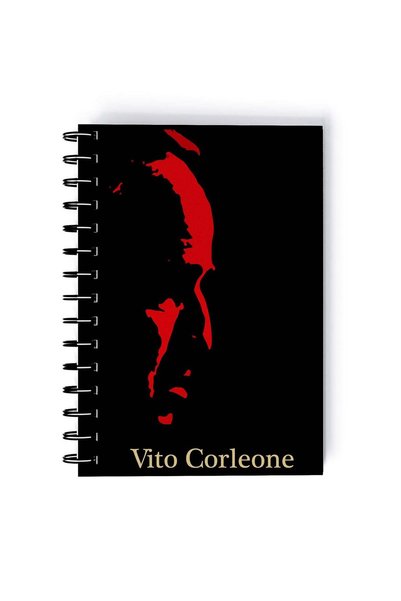 Generic Spiral A5 Notebook The Godfather Red Aesthetic Classic Movie Art The ...