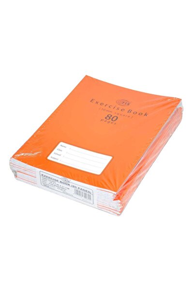 Generic Exercise Books 10 Mm Square With Left Margin, 80 Pages, Pack Of 12 Pi...