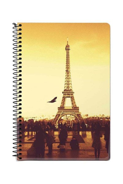 Generic Paris - Eiffel Tower A5 Spiral Notebook Multicolour