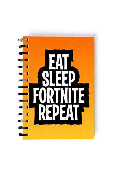 Generic Spiral A5 Notebook Fortnite Gaming Gear Epic Games Eat Sleep Repeat