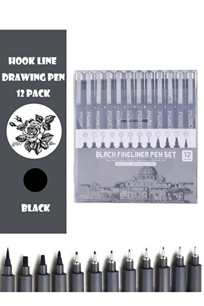 Generic 12PCS Professional Technical Pen Set for Engineering Drawing – Precis...