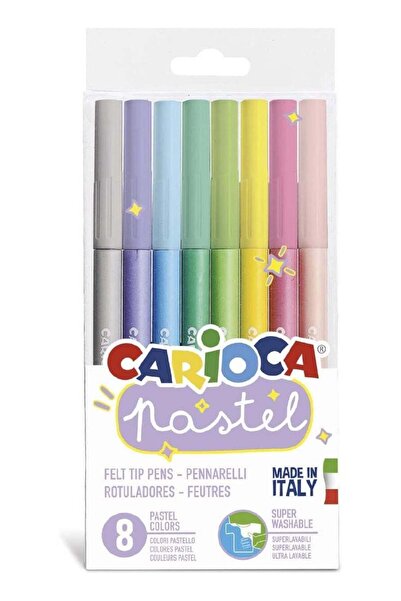 Generic Set of 8 Pastel Colors Super Washable Color Pens