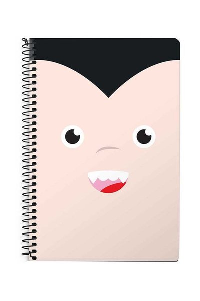 Generic Cute Dracula A5 Spiral Notebook Multicolour