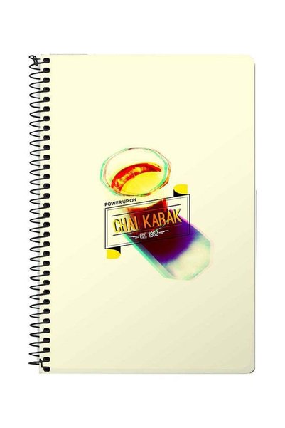 Generic Chai Karak A5 Spiral Notebook Multicolour