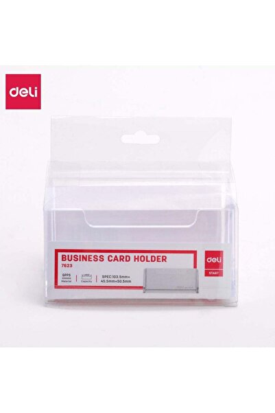 Generic Deli E7623 Business Card Holder – Transparent GPPS – ideal for organi...