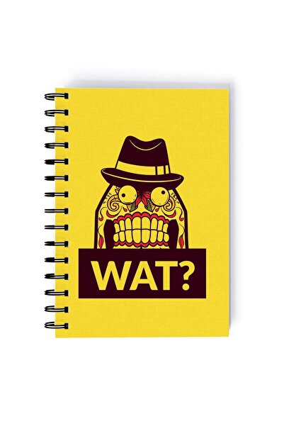 Generic Spiral A5 Notebook Funny Animal Cute Monster What?