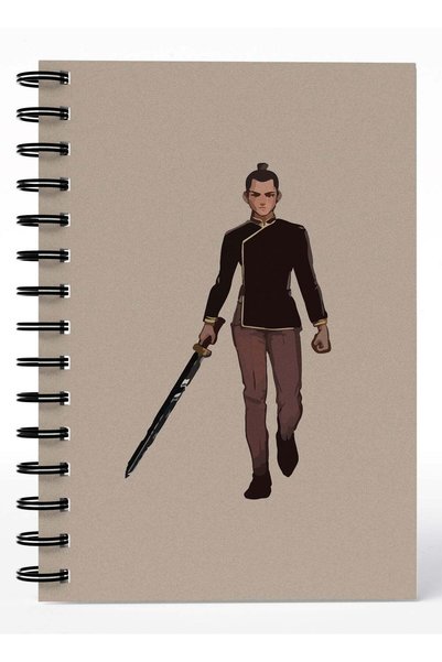 Generic Wirebound Spiral Notebook Zuko Airbender Team Avatar Aang Lined Writi...
