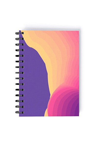 Generic Spiral A5 Notebook Japanese Gradient Purple Pink Aesthetics