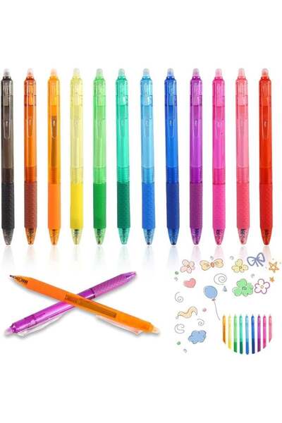 Generic Erasable Gel Pens, Refillable and Retractable Gel Ink Pens, Fine Poin...