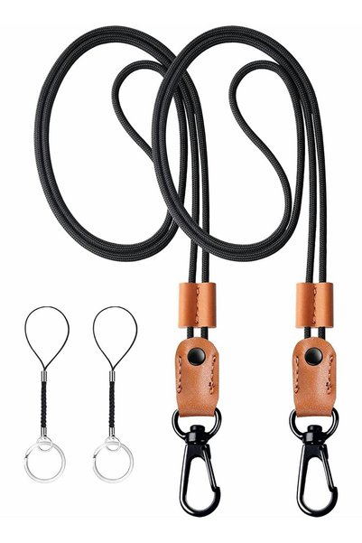Generic Lanyard for Key SYOSI 2 Pack of Leather Lanyard Neck Strap with Stron...