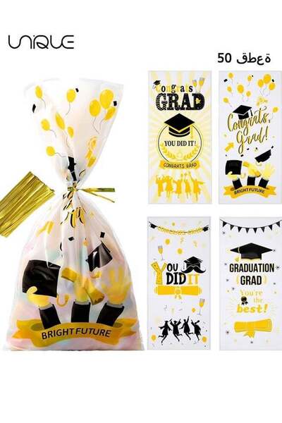 Generic 50 Pack Congrats Grad Goodie Bags, Congrats Graduates Candy Present B...